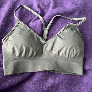 Blue Grey Gym Shark Sportsbra